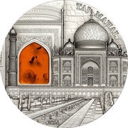 10 Dollars Taj Mahal, Palau, 2014 reverse image