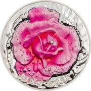 10 Dollars Pink Rose, Palau, 2017 reverse image