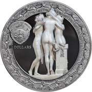 10 Dollars Tre Grazie obverse image