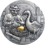10 Dollars The Goose that Laid the Golden Eggs, Palau, 2020 reverse image