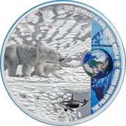 10 Dollars Polar Eco System, Palau, 2020 reverse image