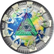 10 Dollars New World Order, Palau, 2021 reverse image