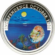 20 Dollars Independence, Palau, 1994 reverse image