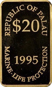 20 Dollars Mermaid, Palau, 1995 obverse image