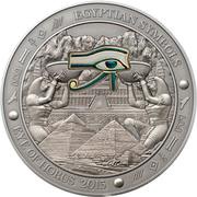 20 Dollars Eye of Horus, Palau, 2015 reverse image
