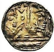 Penny / Denier - Rudolph of Zaeringen Liege, perron reverse image