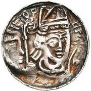 Penny / Denier - Rudolf of Zaeringen Liege, falcon obverse image