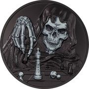 20 Dollars Dark Checkmate, Palau, 2021 reverse image