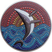 20 Dollars Whale, Palau, 2021 reverse image