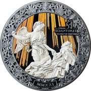 20 Dollars Ecstacy of Saint Teresa, Palau, 2021 reverse image