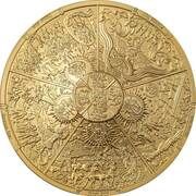 20 Dollars Aztec Five Suns, Palau, 2021 reverse image