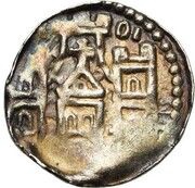 Penny / Denier - Albert de Cuyck Huy, Belgium, 1195-1200 reverse image