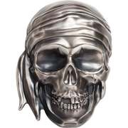 25 Dollars Big Pirate Skull, Palau, 2018 reverse image
