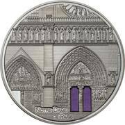25 Dollars Notre-Dame, Palau, 2021 reverse image