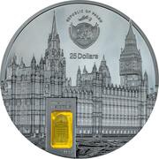 25 Dollars Palace of Westminster obverse image