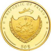50 Dollars Zerosen, Palau, 2014 obverse image