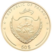 50 Dollars Emperor of Japan's visit to Palau obverse image