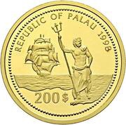 200 Dollars Marine Life Protection, Palau, 1998 obverse image