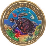 200 Dollars Marine Life Protection, Palau, 1998 reverse image