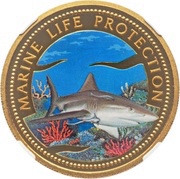 200 Dollars Shark, Palau, 1999 reverse image