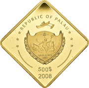 500 Dollars USS Missouri obverse image