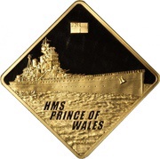 500 Dollars HMS Prince of Wales, Palau, 2009 reverse image
