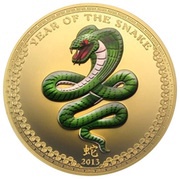 500 Dollars Year of the Snake, Palau, 2013 reverse image