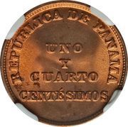 1¼ Centésimos obverse image