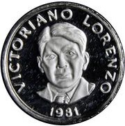2½ Centésimos Victoriano Lorenzo reverse image
