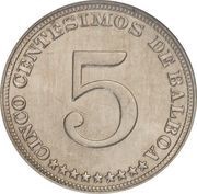 5 Centésimos reverse image