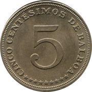 5 Centésimos reverse image