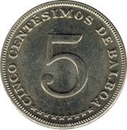 5 Centésimos reverse image