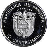 10 Centésimos Manuel Amador obverse image