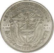 ¼ Balboa obverse image