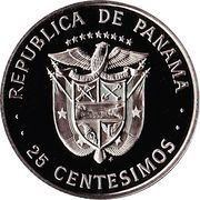 25 Centésimos Justo Arosemena obverse image