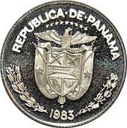 ¼ Balboa obverse image