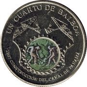 ¼ Balboa Construction of the Panama Canal reverse image