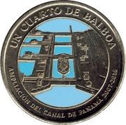 ¼ Balboa Panama Canal expansion project reverse image