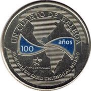 ¼ Balboa Panama Canal reverse image
