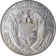 ½ Balboa obverse image