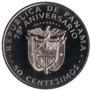 50 Centésimos Republic obverse image