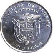 ½ Balboa Panama Canal obverse image