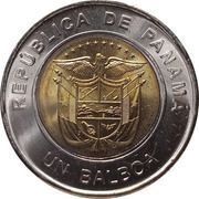 1 Balboa Panamanian Red Cross, Colored obverse image