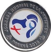 1 Balboa World Youth Day Logo, Colored, Panama, 2019 reverse image