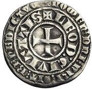 Gros Tournois - Theobald of Bar reverse image