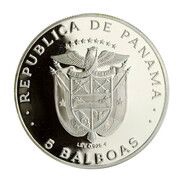 5 Balboas Panama Canal Treaty obverse image