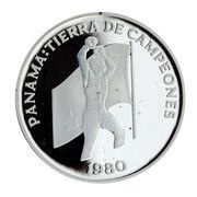 5 Balboas Champions, Panama, 1980 reverse image