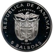 5 Balboas Belisario Porras obverse image