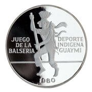 10 Balboas Balseria game, Panama, 1980 reverse image