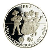 10 Balboas International Year of the Child, Panama, 1982 reverse image